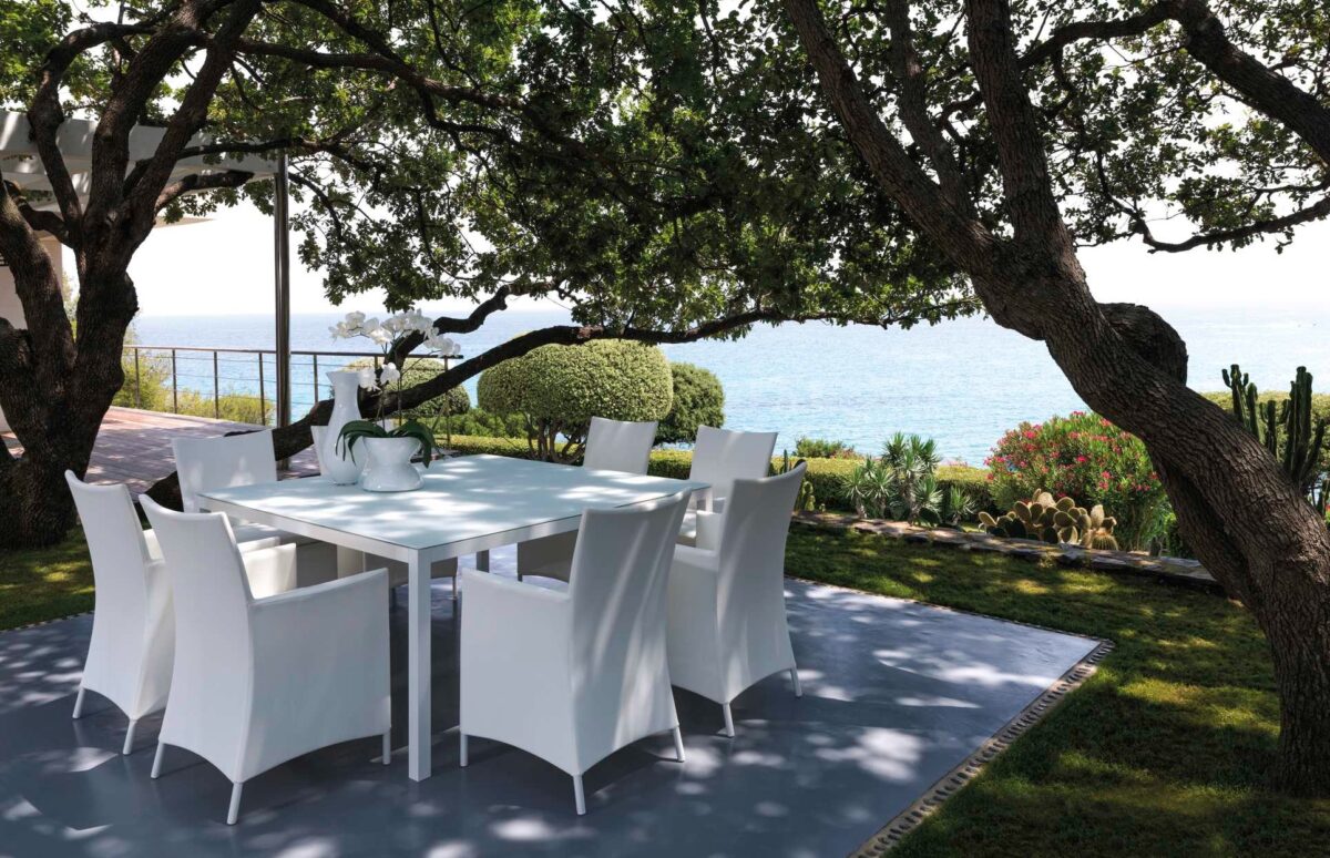 Minimalist Talenti Touch Living Armchair designed for comfort, durability, and timeless outdoor elegance