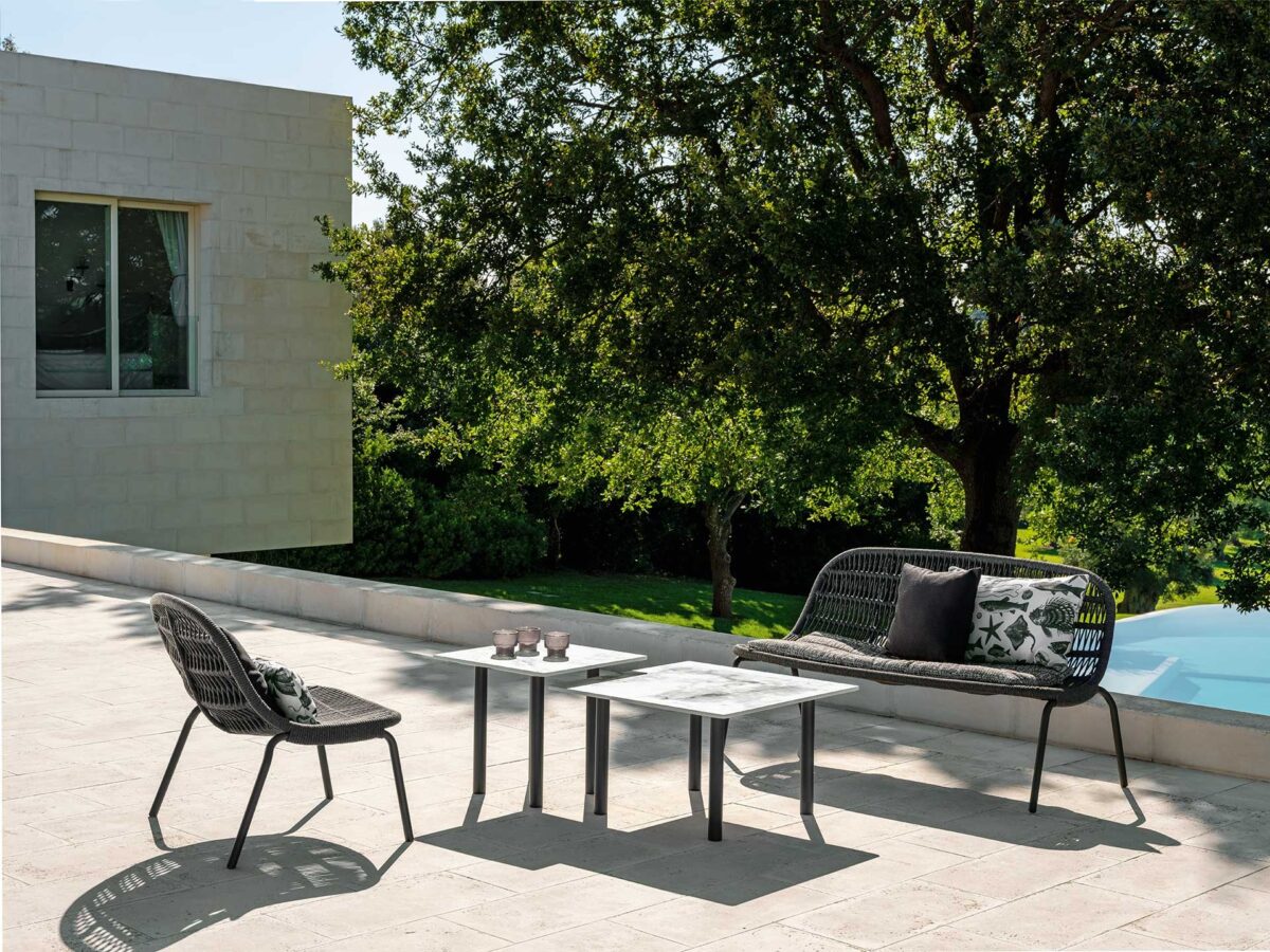 Modern Panama Love Seat Sofa by Talentispa Italian leather loveseat in Troy MI lounge space Modern Panama Love Seat Sofa by Talentispa Italian leather loveseat in Troy MI lounge space