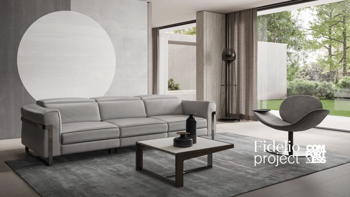 Luxury contemporary Fidelio Project by Natuzzi, perfect for a sophisticated home in Birmingham, Michigan.