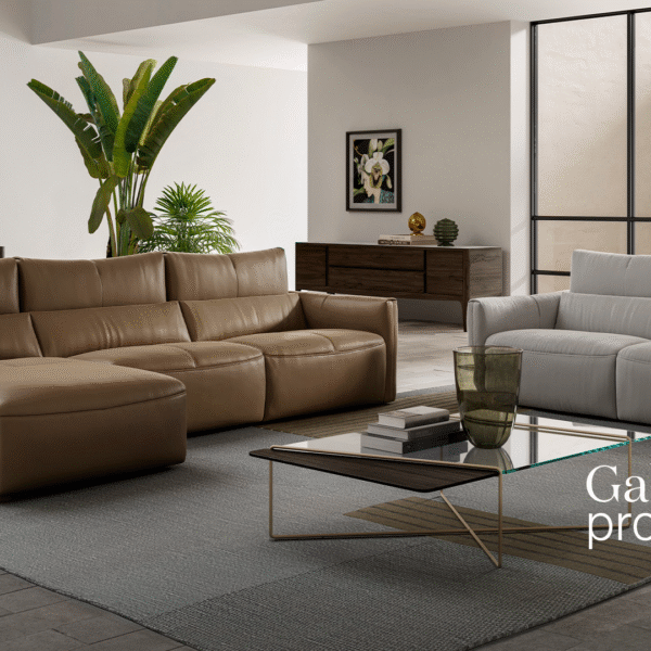 Modern Galaxy sofa by Natuzzi, high-end Italian design for Birmingham, Michigan.