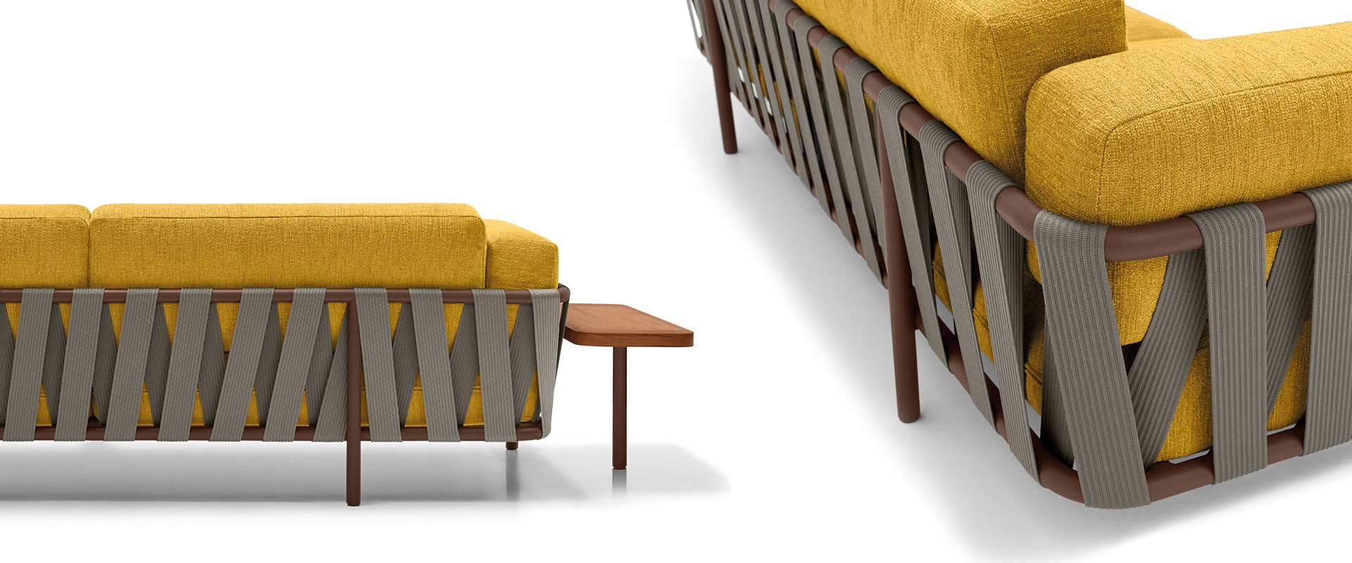 Italian crafted Punta Ala sofa, Arketipo, Birmingham, Michigan.