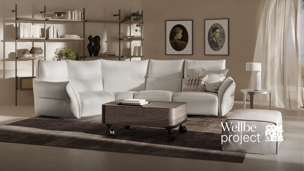 High-end Wellbe Project by Natuzzi, a modern Italian furniture collection for Birmingham, Michigan.