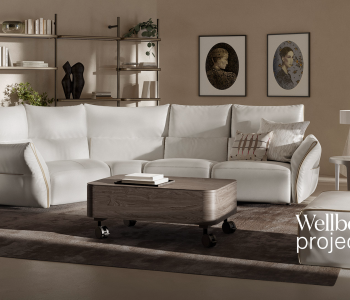 High-end Wellbe Project by Natuzzi, a modern Italian furniture collection for Birmingham, Michigan.