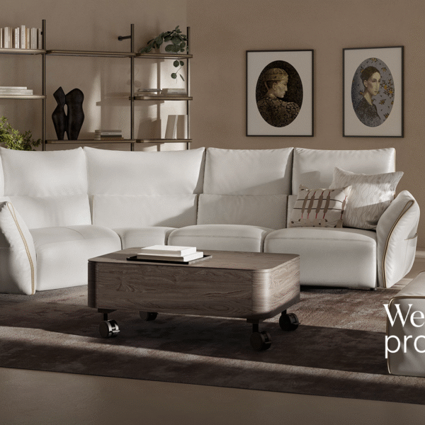 High-end Wellbe Project by Natuzzi, a modern Italian furniture collection for Birmingham, Michigan.