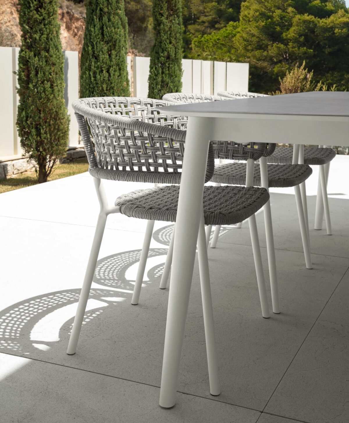 Modern Moon//Alu Dining Chair by Talentispa Italian aluminum chair in Troy MI kitchen space