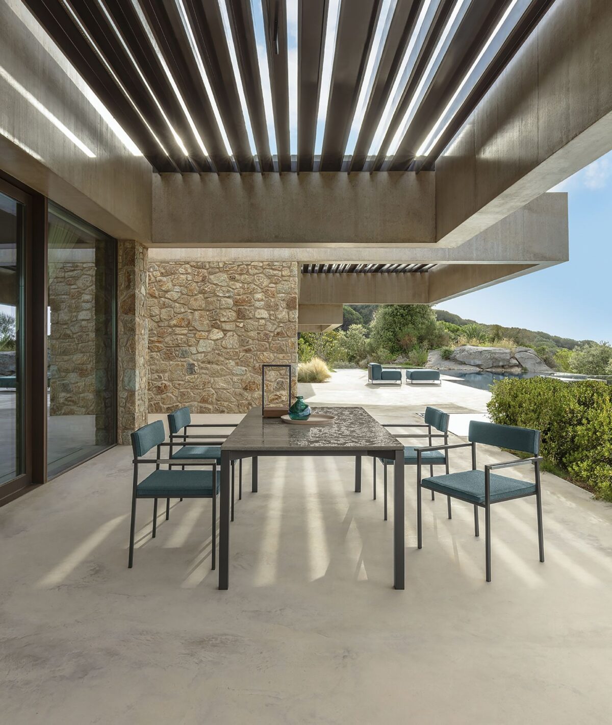 Outdoor Casilda Dining Table 260×100 by Talenti combining Italian craftsmanship with lasting durability