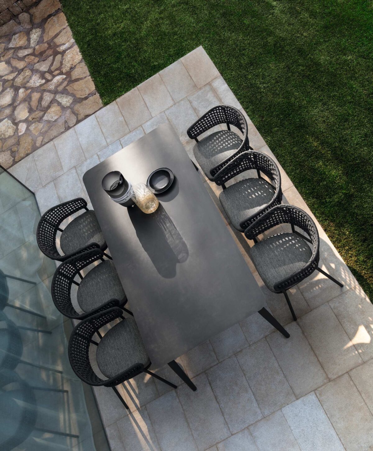 Contemporary Moon//Alu Stool by Talentispa stylish Italian aluminum stool at Birmingham Michigan bar