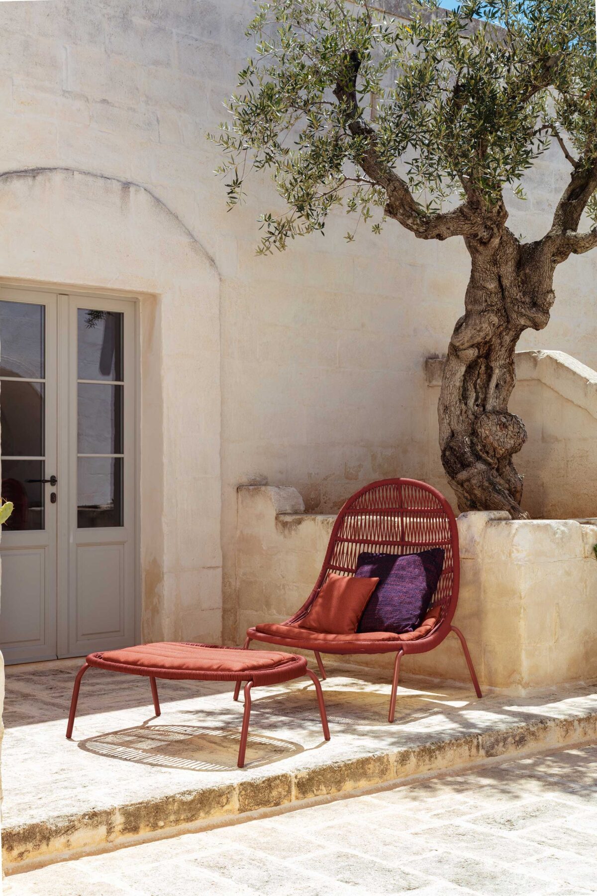 Designer Panama Lounge Armchair from Talenti, perfect for poolside relaxation and elegant patios