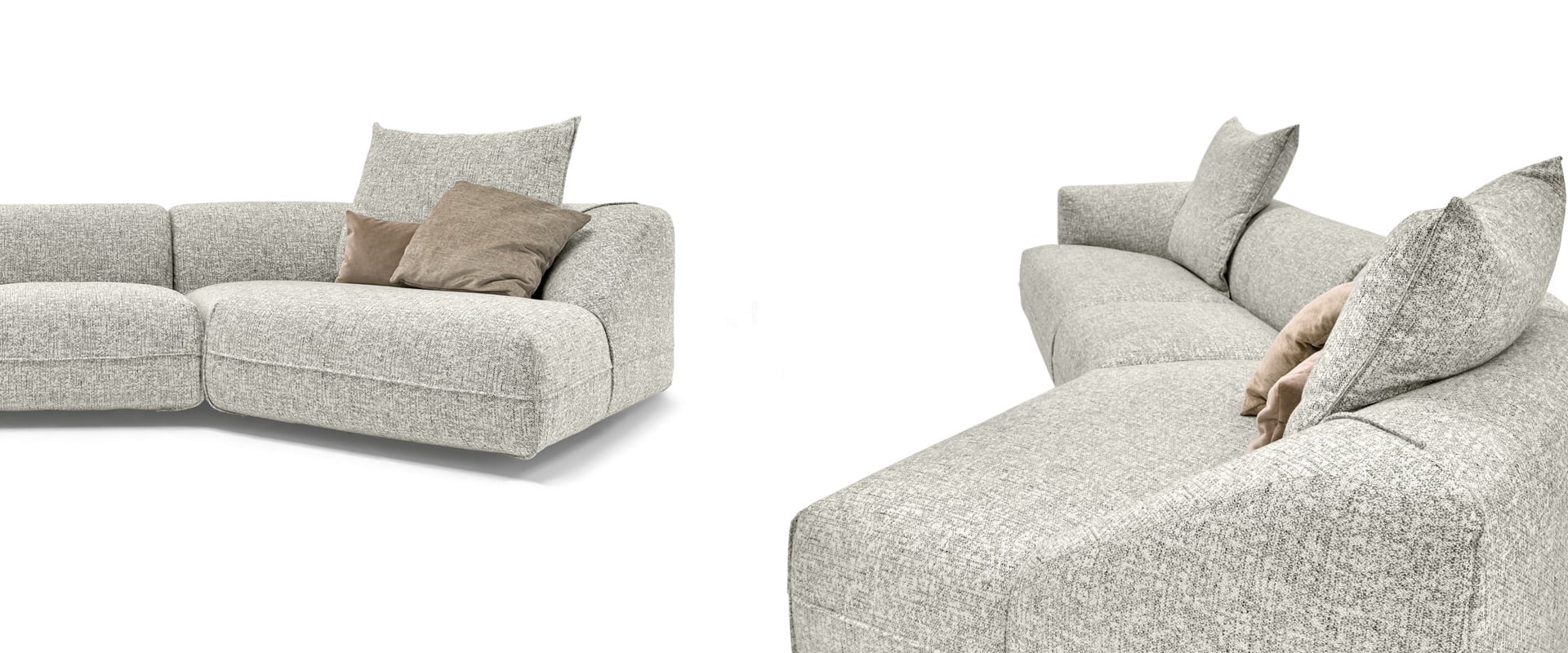 Starman sofa by Arketipo with bold design and deep, luxurious seating