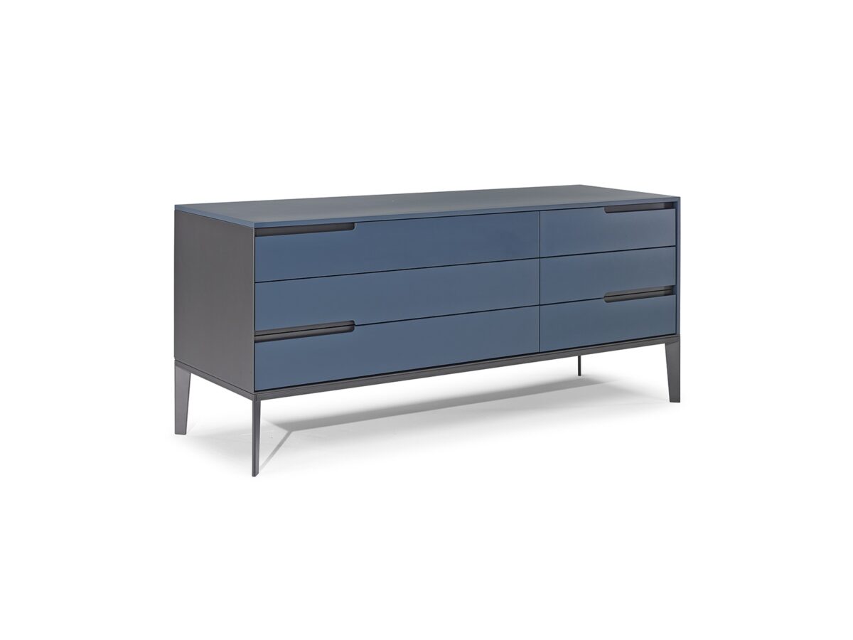 Luxury contemporary Campus Bedside Table by Natuzzi Italia, high-end Italian bedroom furniture for Birmingham, Michigan.