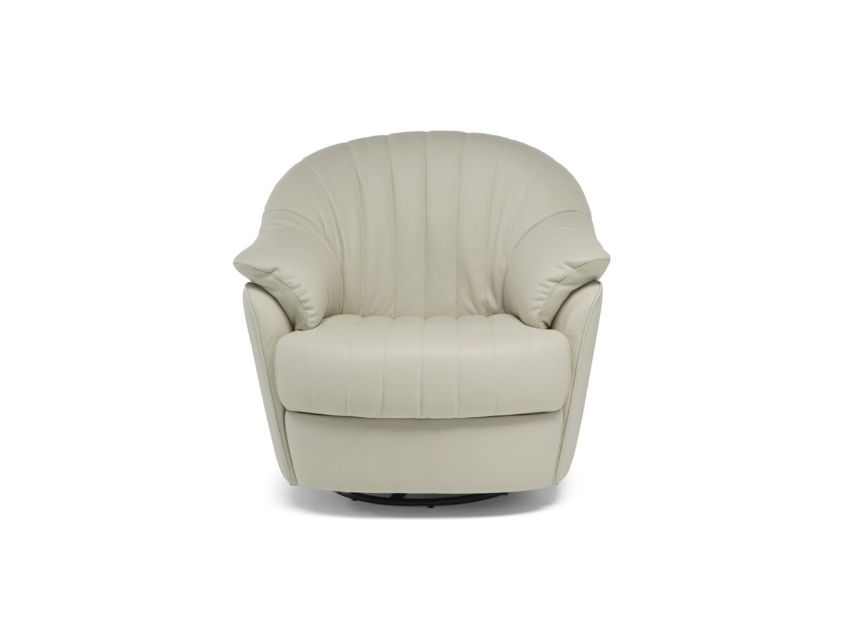 Luxury contemporary Gratitudine C163 armchair by Natuzzi Editions, high-end Italian design for Troy, Michigan.