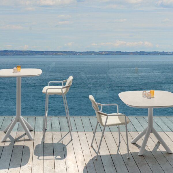 Modern Coral Bar Stool by Talentispa Italian design in Royal Oak Michigan showroom