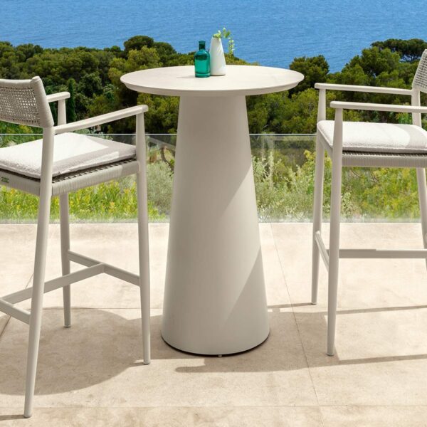 Modern Dolcevita//Alu Bar Stool by Talentispa Italian aluminum design in Royal Oak Michigan showroom