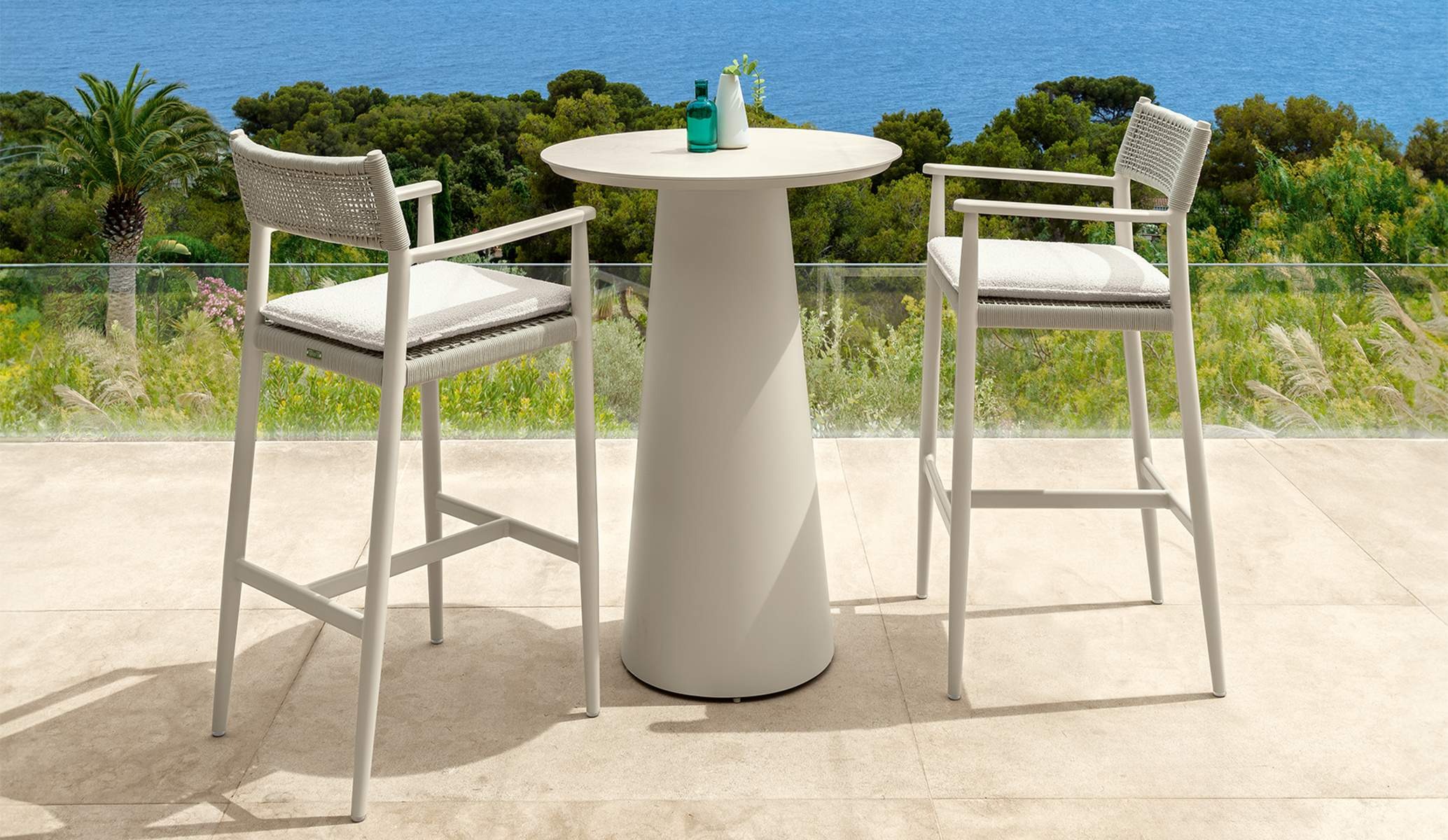 Modern Dolcevita//Alu Bar Stool by Talentispa Italian aluminum design in Royal Oak Michigan showroom