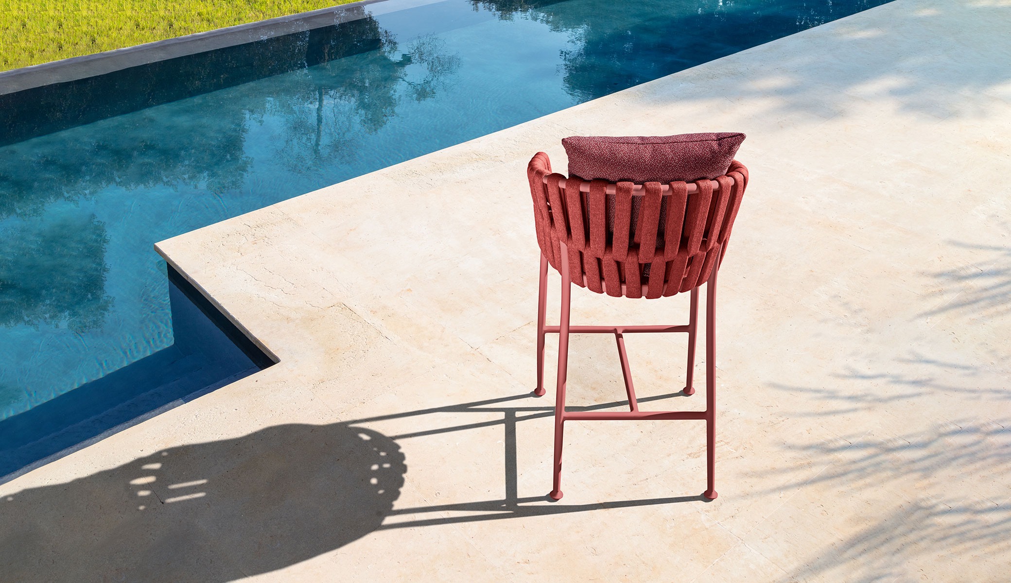 Modern Frame Bar Stool by Talentispa Italian design in Royal Oak Michigan showroom