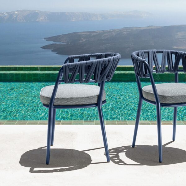 Modern Swipe Dining Chair by Talentispa Italian design in Royal Oak Michigan showroom