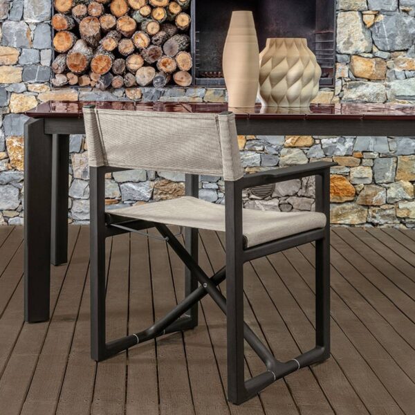 Modern Thea Director Chair by Talentispa Italian design in Royal Oak Michigan showroom