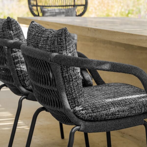 Modern Panama Dining Armchair by Talentispa Italian design in Royal Oak Michigan showroom