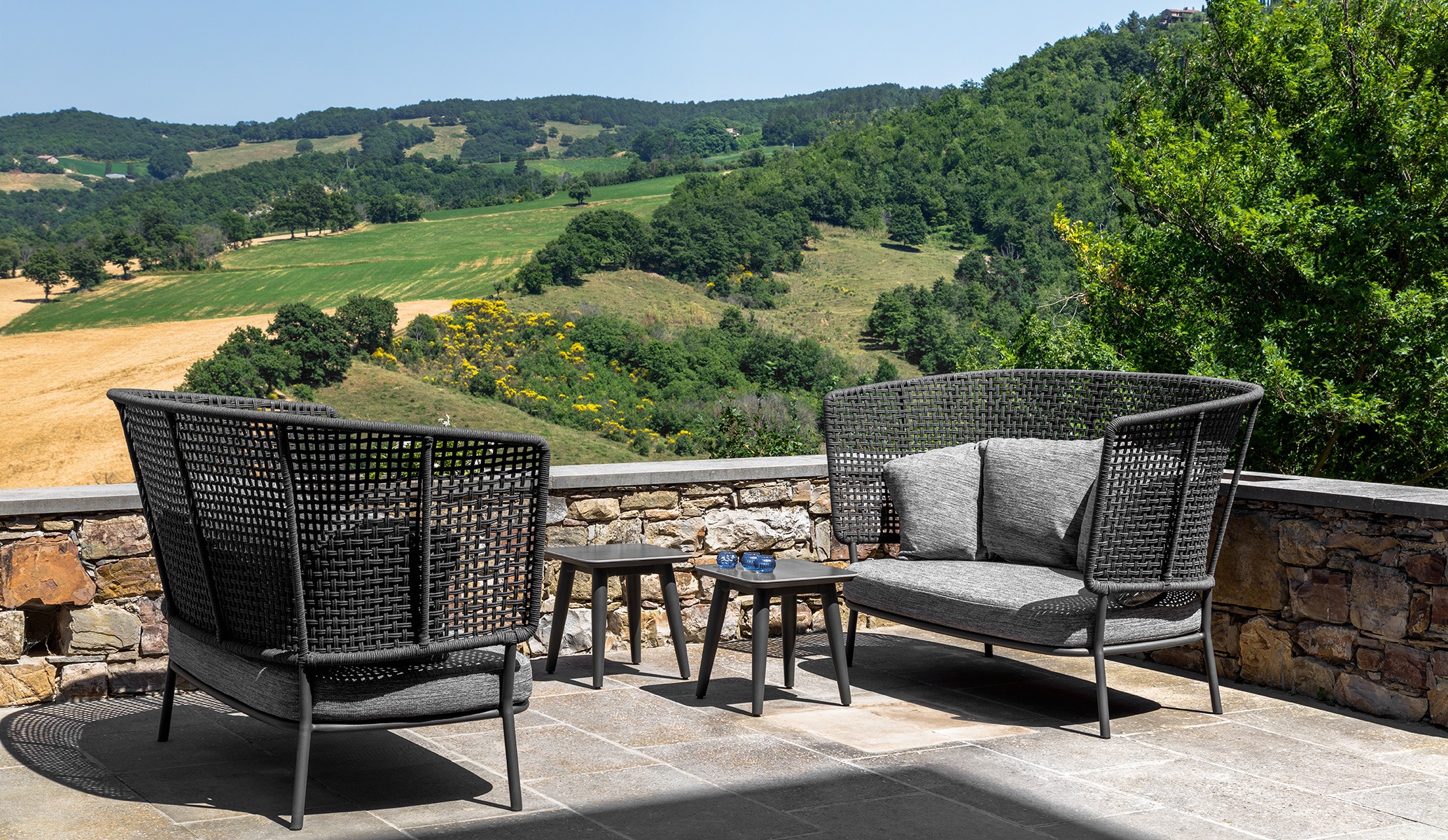 Modern Moon//Alu Love Seat by Talentispa Italian design in Royal Oak Michigan showroom