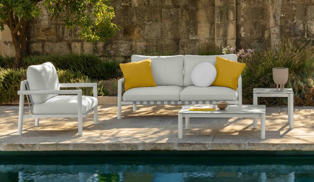 Modern Lake 2‑seater Sofa by Talentispa Italian design in Royal Oak Michigan showroom