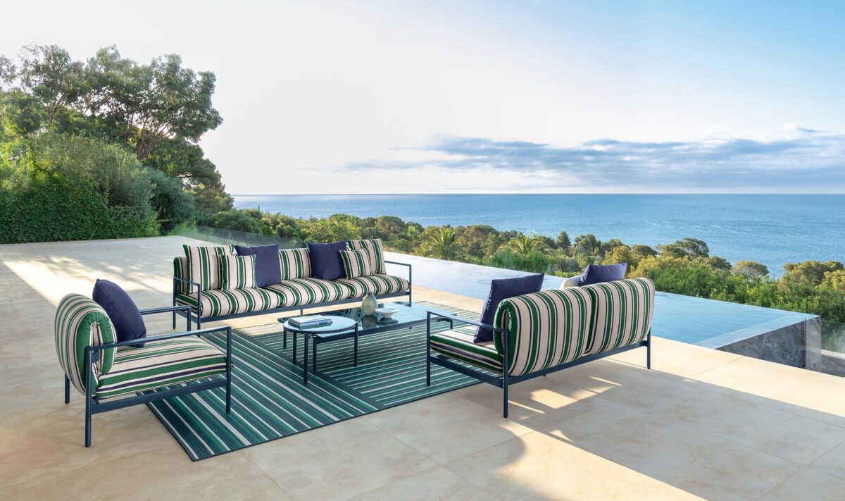 Outdoor Nalu Dining Table 309×107 by Talenti crafted for durability, spaciousness, and timeless design