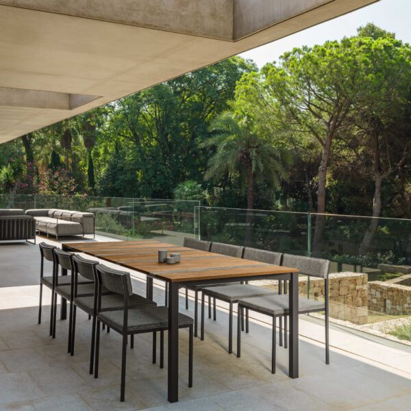 Casilda Dining Table 260×100 by Talenti – large rectangular outdoor table with sleek, modern design