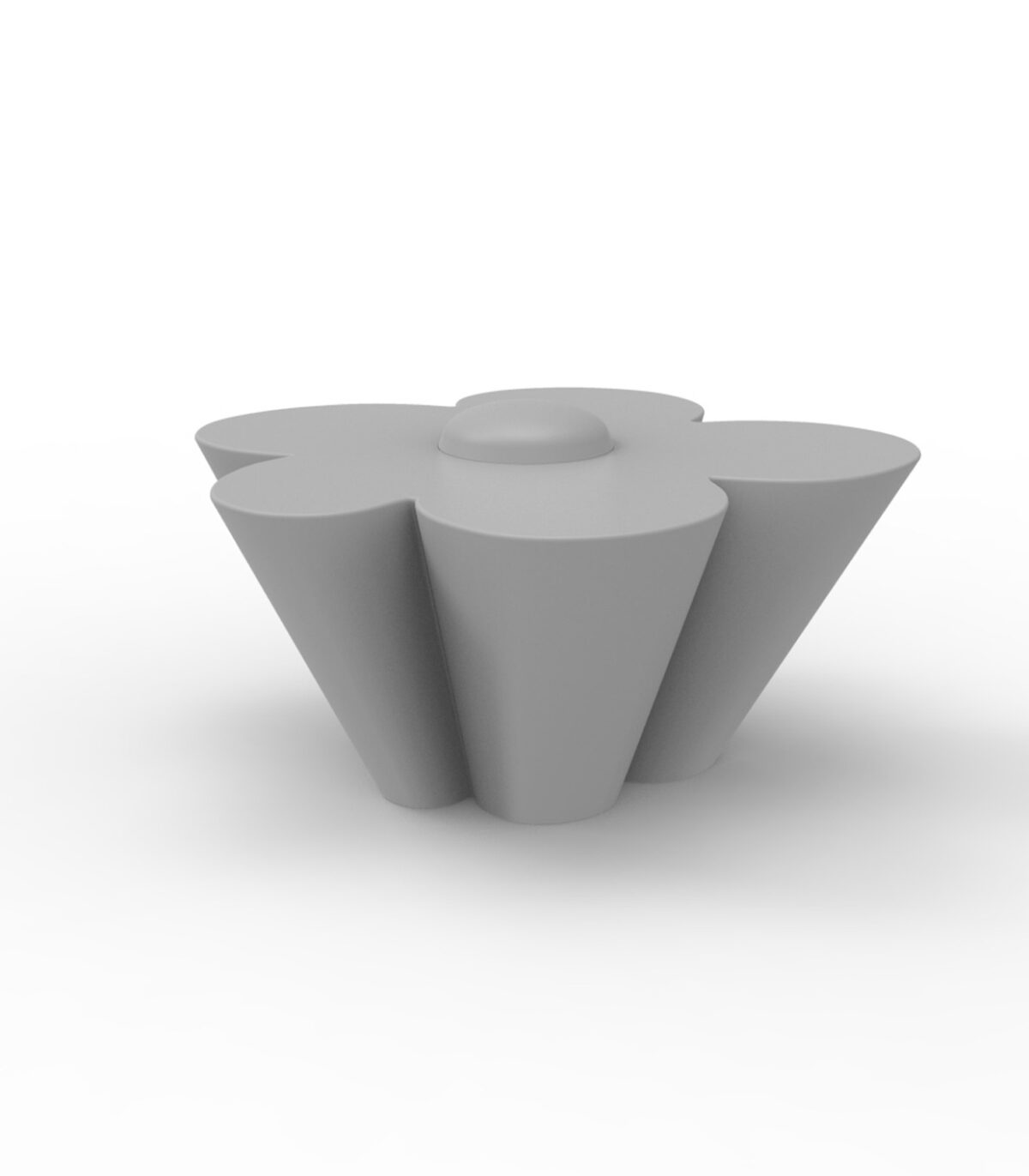 Designer AGATHA Table by Vondom with whimsical floral form crafted for outdoor children's spaces or creative lounges