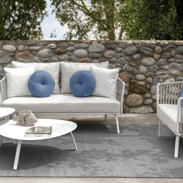 Modern Milo Two‑seater Sofa by Talentispa Italian design in Royal Oak Michigan showroom