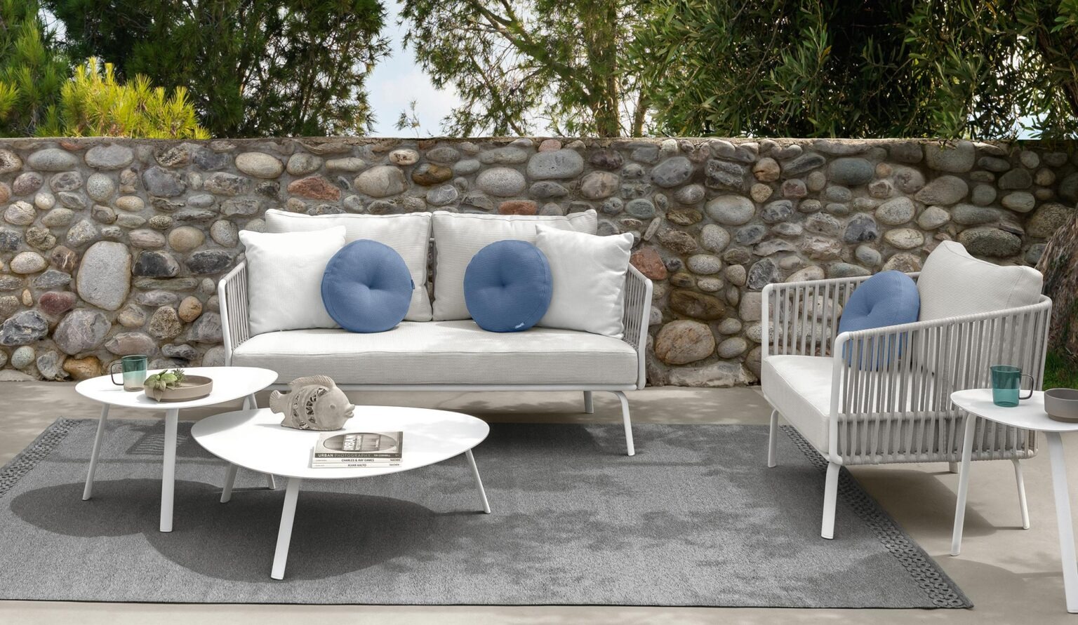Modern Milo Two‑seater Sofa by Talentispa Italian design in Royal Oak Michigan showroom