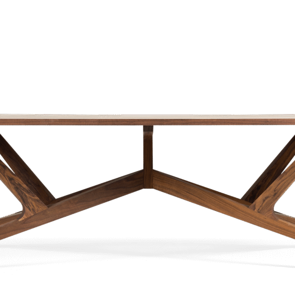 Liberty Table by Moooi in solid American walnut, designed by Atelier Van Lieshout.