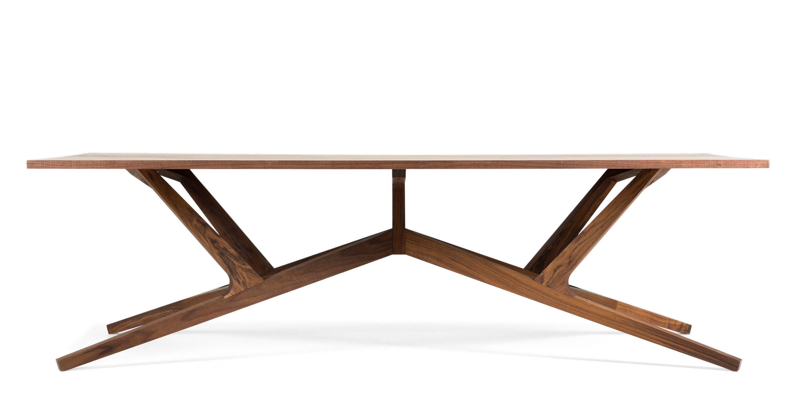 Liberty Table by Moooi in solid American walnut, designed by Atelier Van Lieshout.