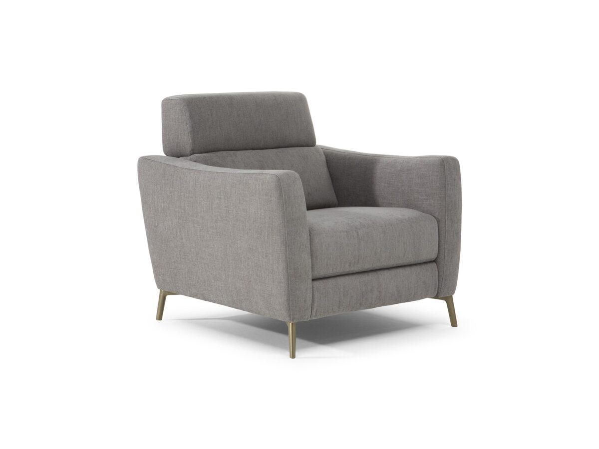 Luxury contemporary Greg B620 armchair by Natuzzi Editions, high-end Italian design for Birmingham, Michigan.