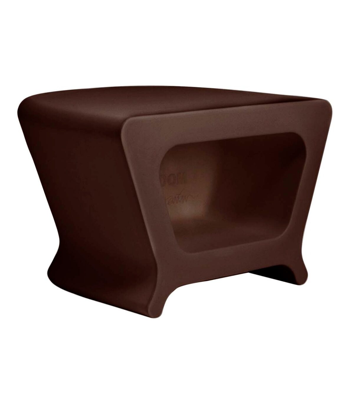 High-end outdoor table or stool from Vondom’s PAL collection, crafted for flexibility and modern aesthetics