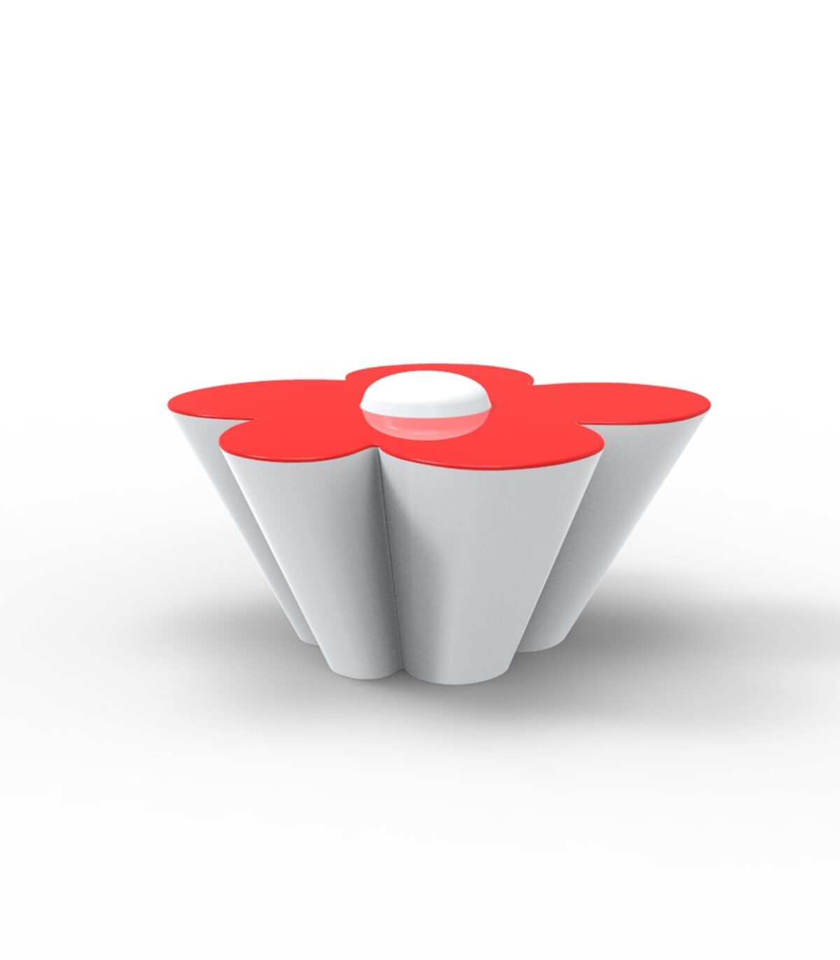 Contemporary AGATHA Table by Vondom offering a fun and functional centerpiece for garden play areas