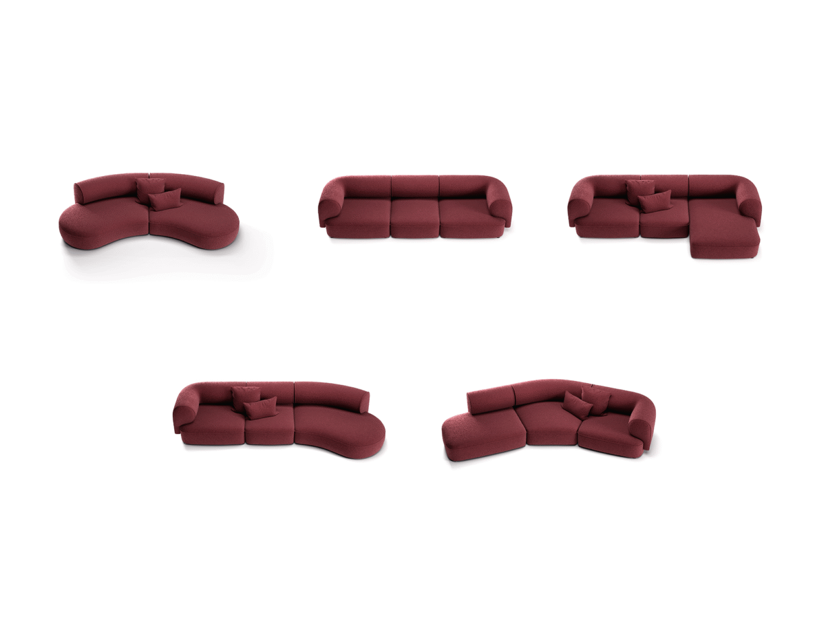 Luxury contemporary Melody Project by Natuzzi, perfect for a sophisticated home in Royal Oak, Michigan.