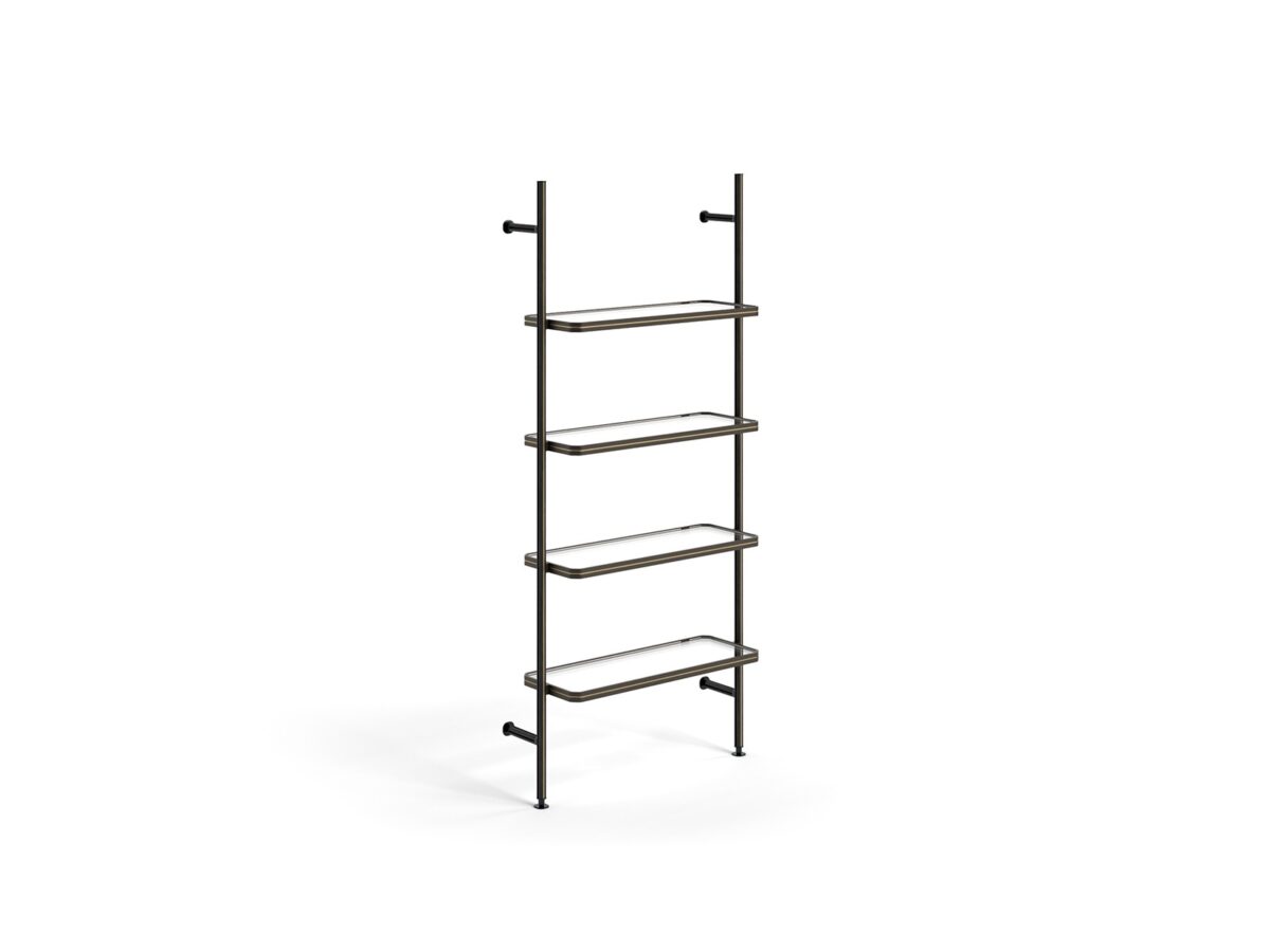 Modern Radice Bookcase by Mauro Lipparini for Natuzzi Italia, high-end Italian living room furniture for Royal Oak, Michigan.