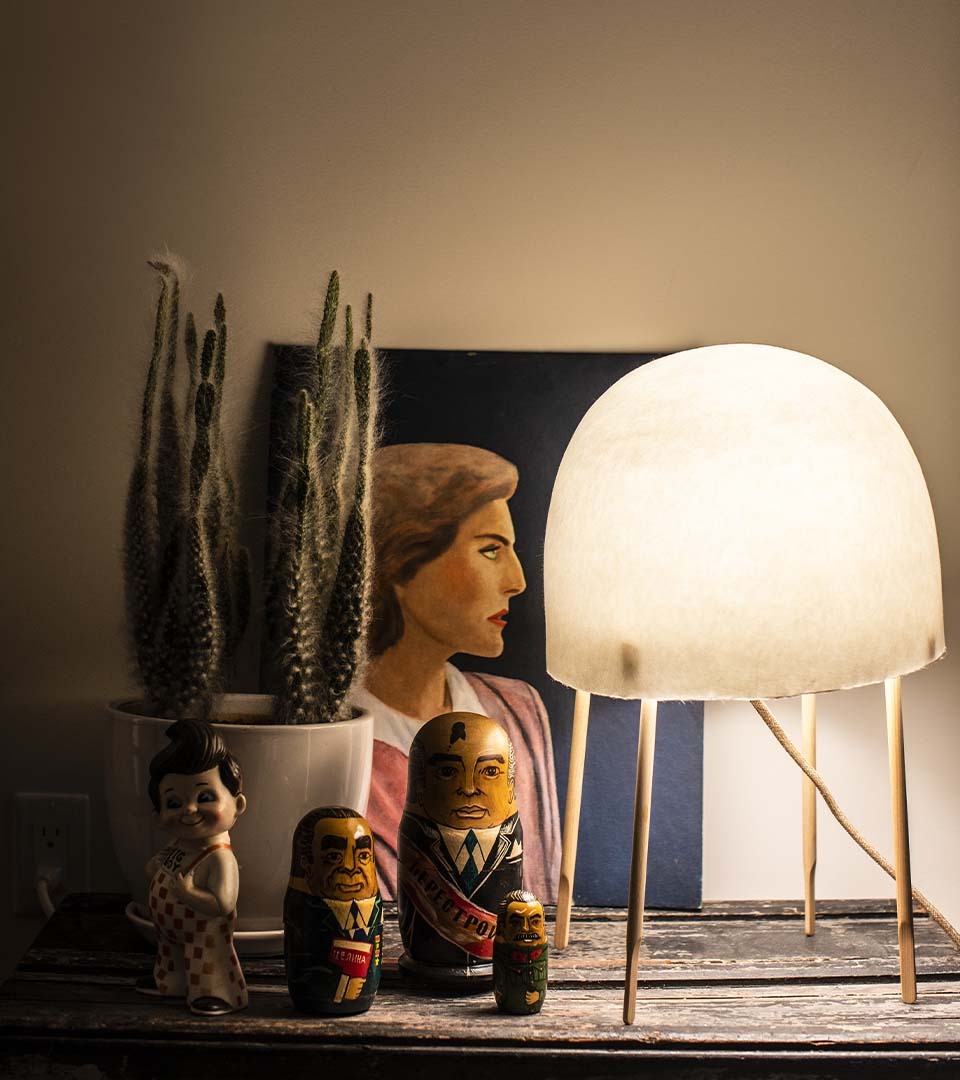Kurage by Foscarini, modern lighting design for Royal Oak, Michigan homes.