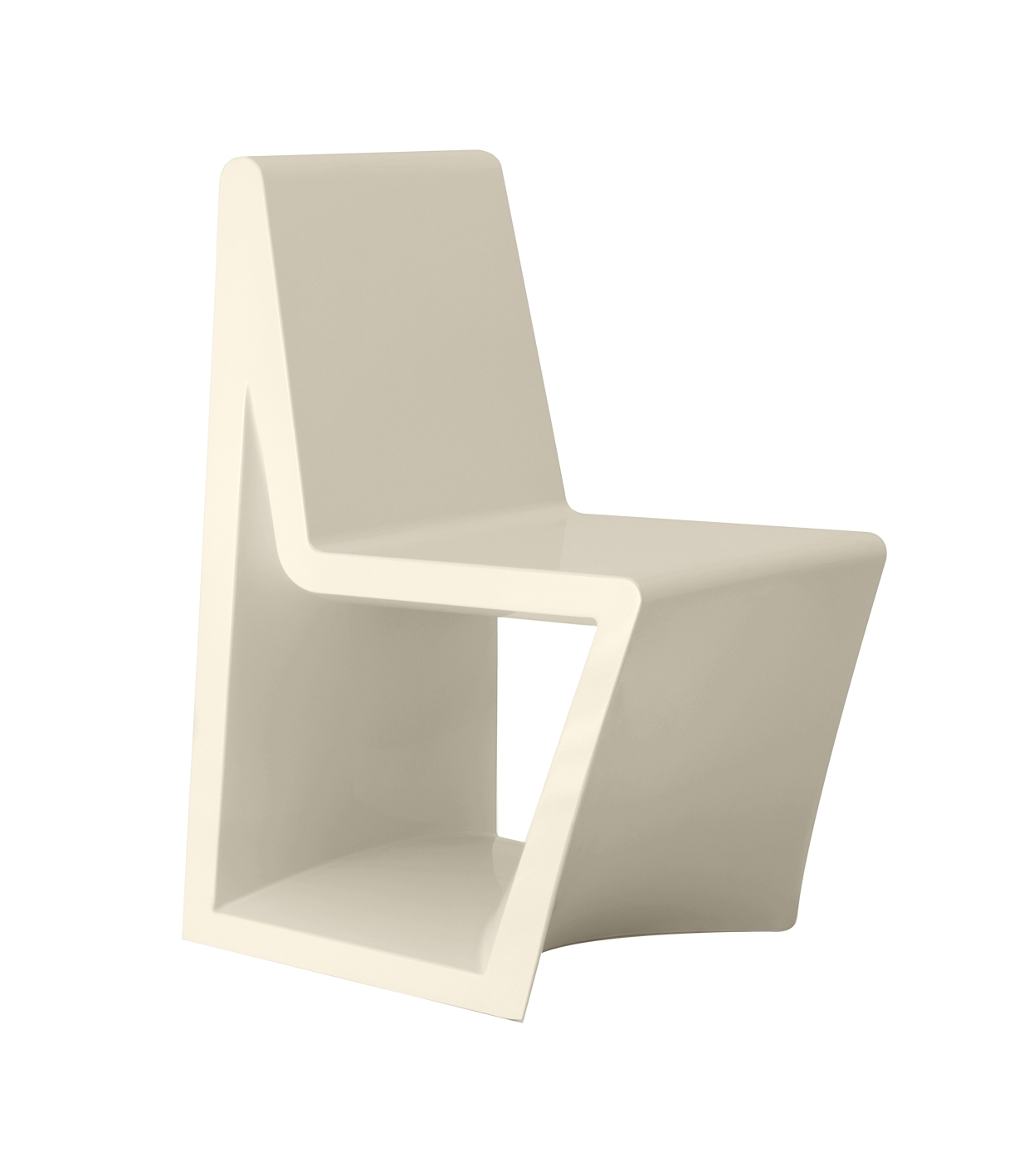 "Bold and architectural REST Chair by Vondom ideal for outdoor lounges or terraces."
