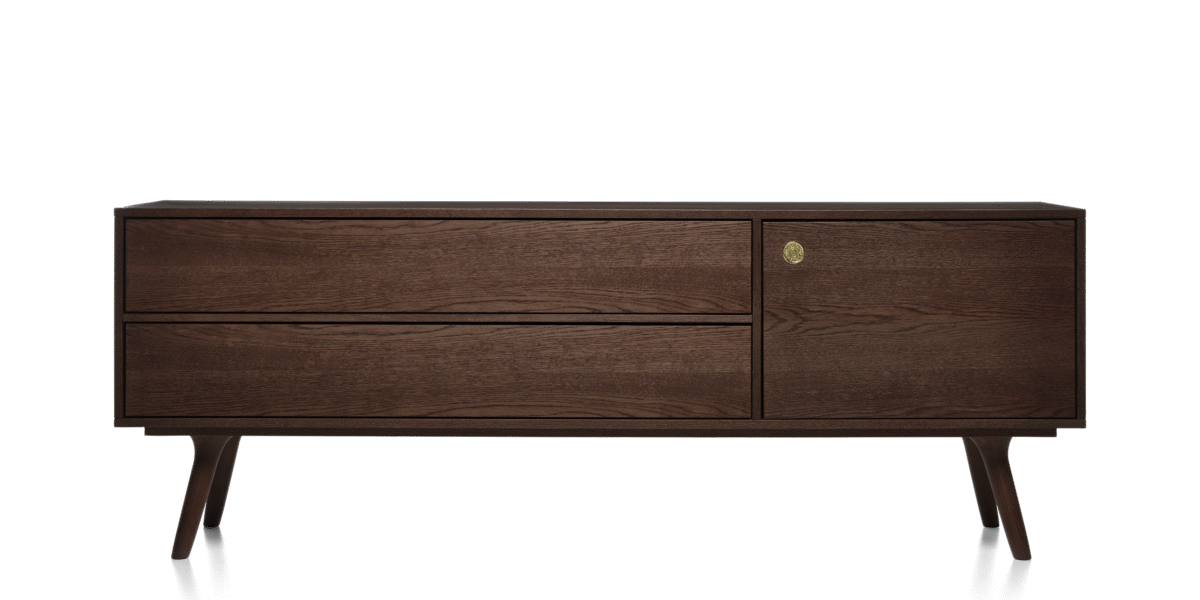 Zio Buffet by Moooi in cinnamon-stained oak, designed by Marcel Wanders.