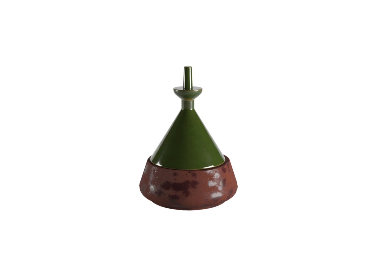 High-end Trullini Aromatic Candle by Natuzzi Italia, modern Italian ceramic decorative object for Troy, Michigan.