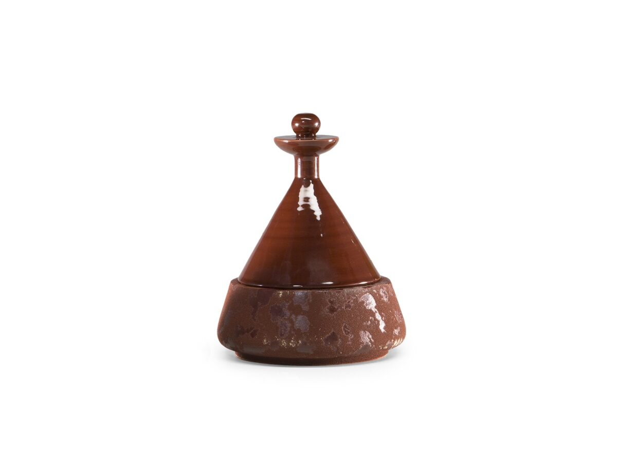 High-end Trullini Aromatic Candle by Natuzzi Italia, modern Italian ceramic decorative object for Troy, Michigan.