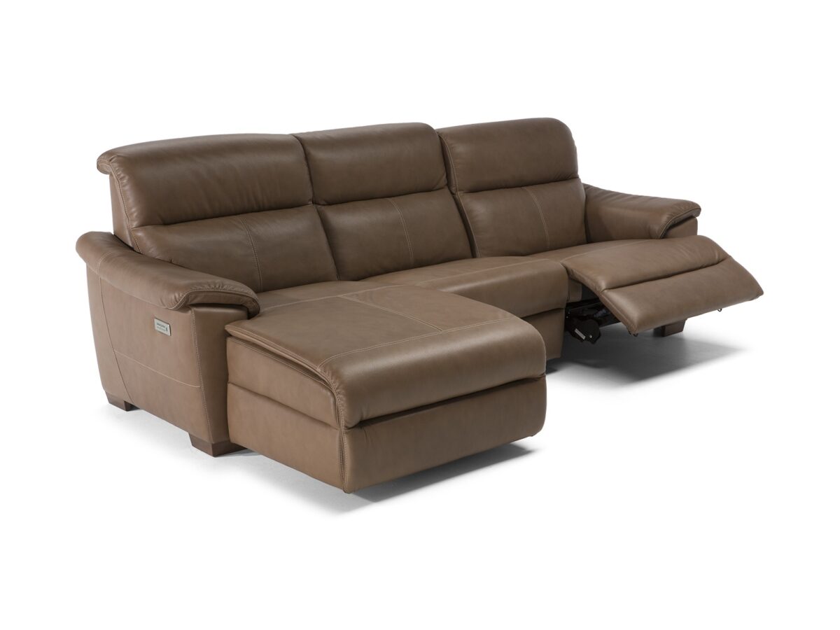Luxury contemporary Potenza sectional by Natuzzi, designer seating for Royal Oak, Michigan.