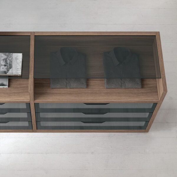 “Isole Attrezzate Walk-in wardrobe by Tomasella – modern Italian island storage unit for walk-in closets”