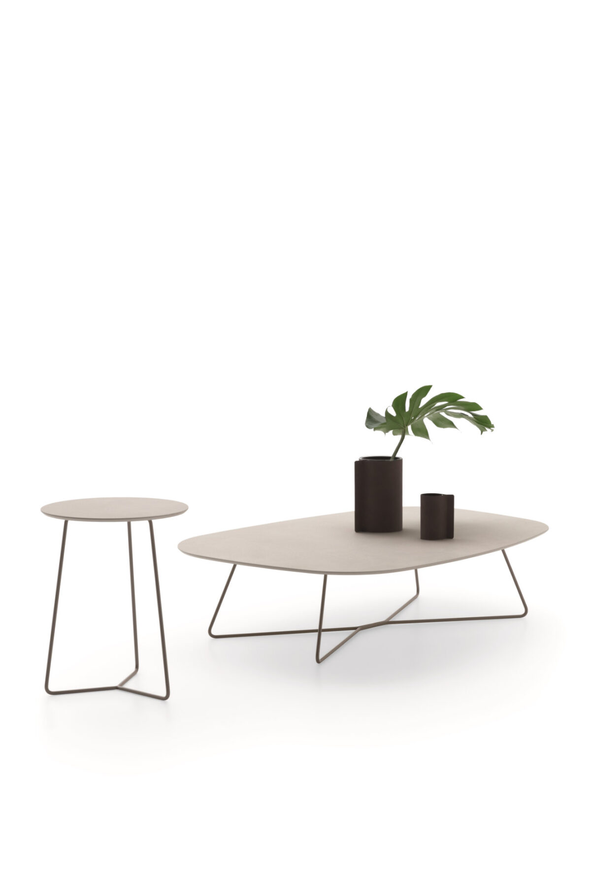 “Ditre Italia KEVIN Outdoor coffee table – modern low outdoor table featuring sleek lines and weather-resistant finish”