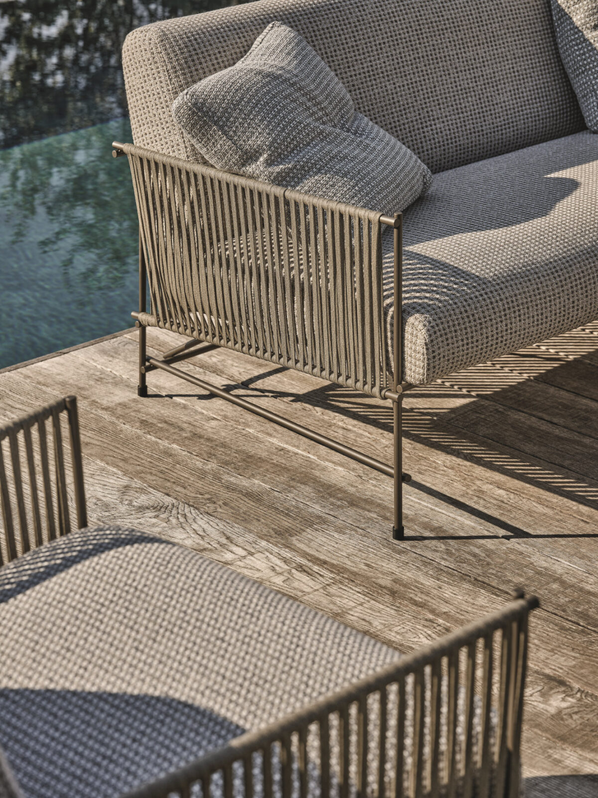 “Kyo Outdoor chair by Ditre Italia – sophisticated Italian design for outdoor living with relaxed silhouette”