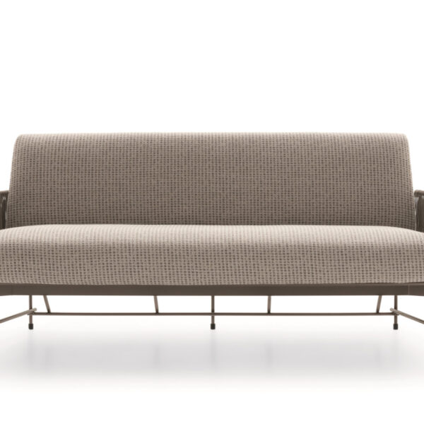 “Kyo Outdoor sofa by Ditre Italia – modern Italian patio sofa with woven frame and plush weather-resistant cushions”