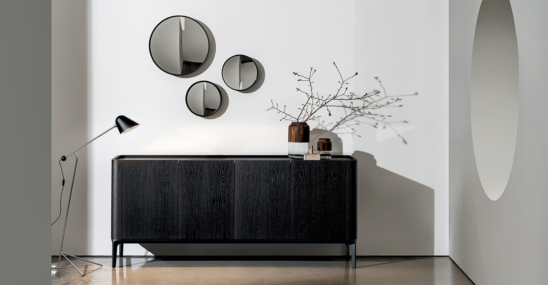 “Italian Slim sideboard by Sovet – functional and elegant furniture with streamlined silhouette”
