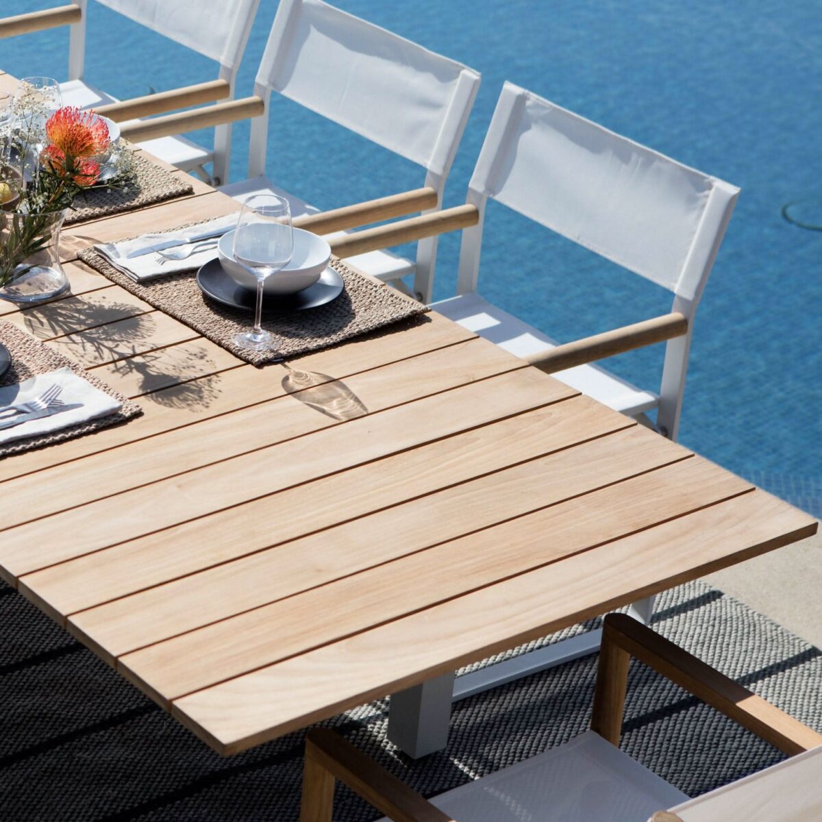 “LCA Dining Chair by Harbour – modern minimalist chair with powder-coated aluminum frame”