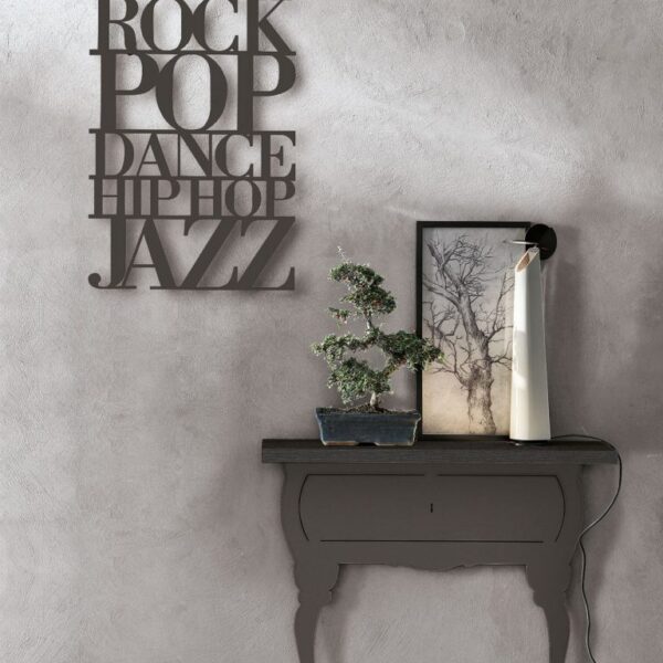 “Lettering by Tomasella – modern Italian wall décor with customizable text and contemporary graphic style”