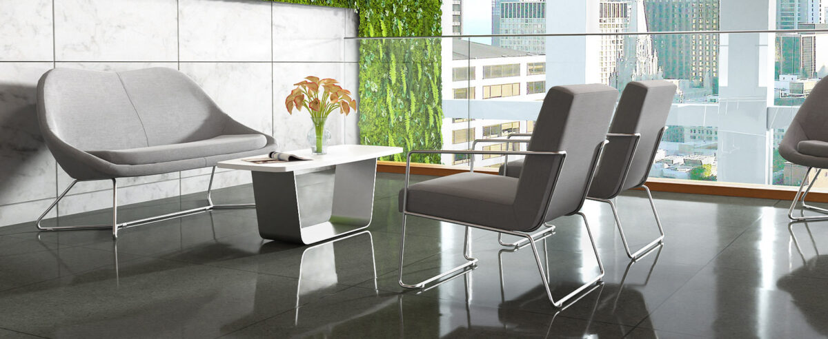 “Via Seating Nebula office chair featuring mesh back and cushioned seat in Birmingham Michigan”